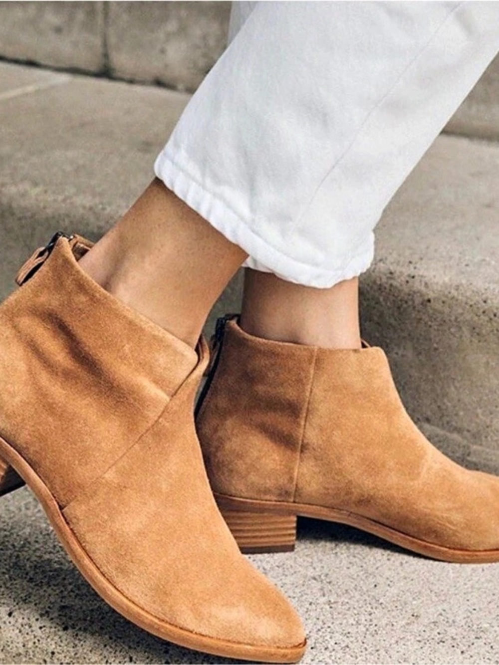 Soludos Coganac Brown Suede Ankle Boot Size 6